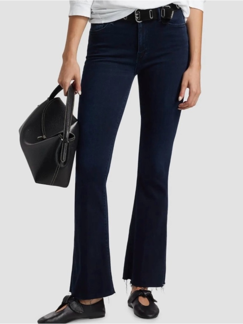 NWT Mother The Weekender Fray Slim Straight Jeans in Chip on My Shoulder